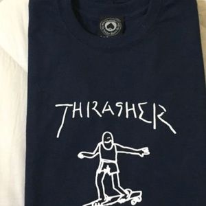 Thrasher tee shirt.